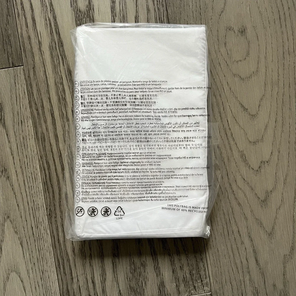 Ralph Lauren Organic Cotton Palmer Percale Standard Pillowcase Sham Tux White